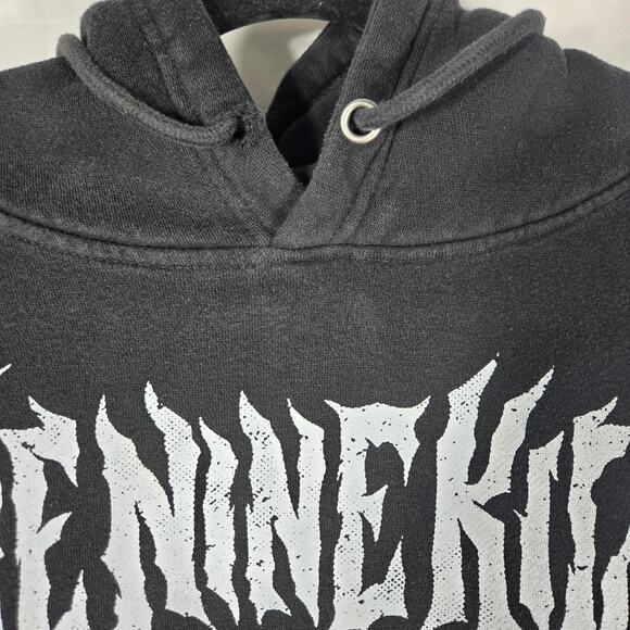 Ice Nine Kills IX Mask Horrorwood Graphic Hoodie Men’s Medium Black - Picture 6 of 10